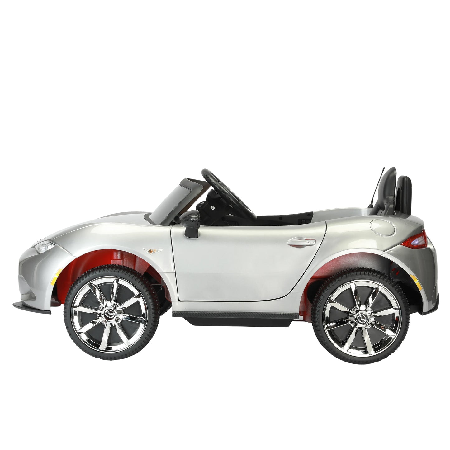 Licensed MAZDA MX-5 RF 12V Kids Ride on Car with 2.4G Parent Remote Control, Electric Ride on Toy for Kids 3-6 Years Old, USB, MP3, Bluetooth, LED light, Rocking car mode