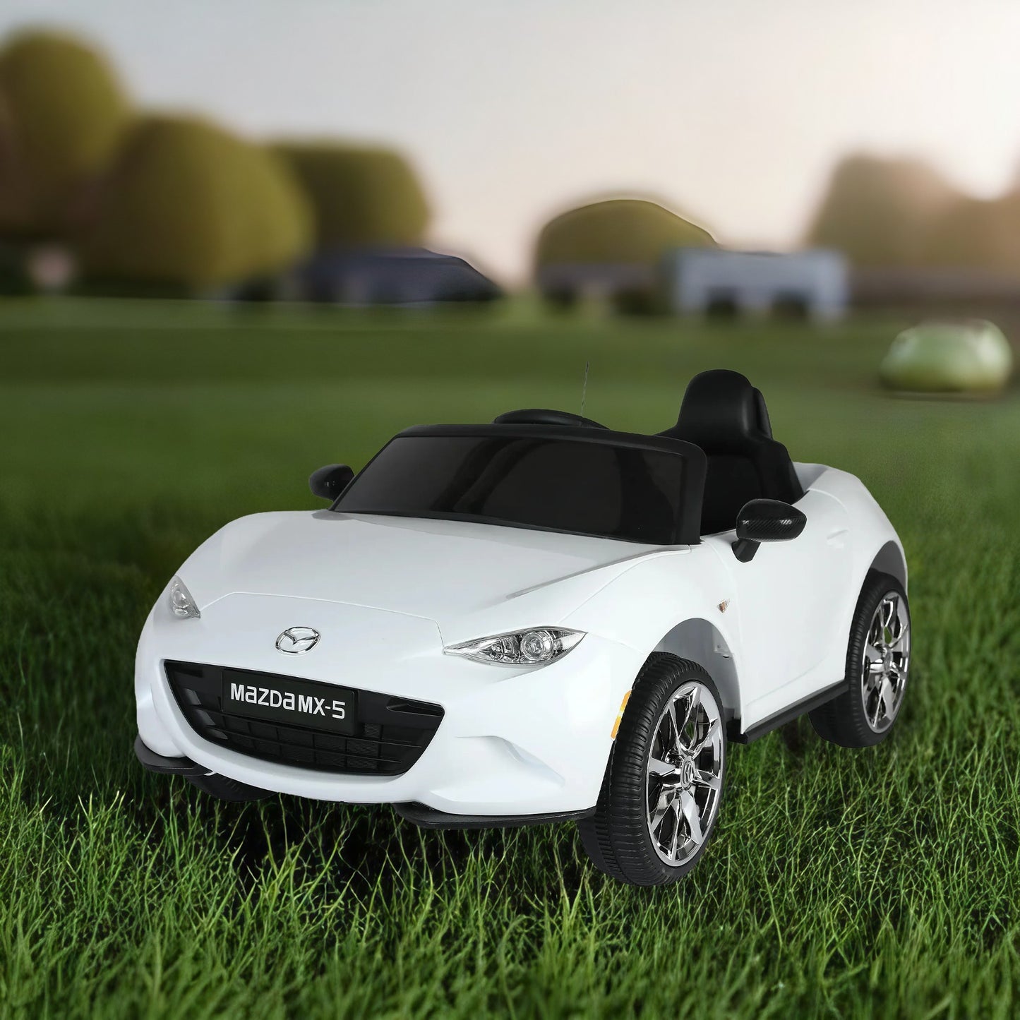 Licensed MAZDA MX-5 RF 12V Kids Ride on Car with 2.4G Parent Remote Control, Electric Ride on Toy for Kids 3-6 Years Old, USB, MP3, Bluetooth, LED light, Rocking car mode