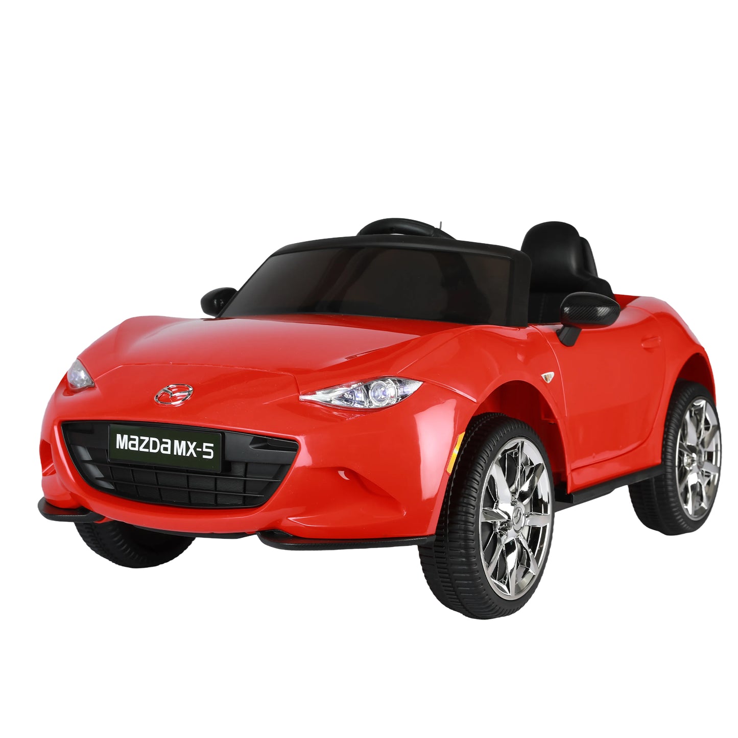 Licensed MAZDA MX-5 RF 12V Kids Ride on Car with 2.4G Parent Remote Control, Electric Ride on Toy for Kids 3-6 Years Old, USB, MP3, Bluetooth, LED light, Rocking car mode