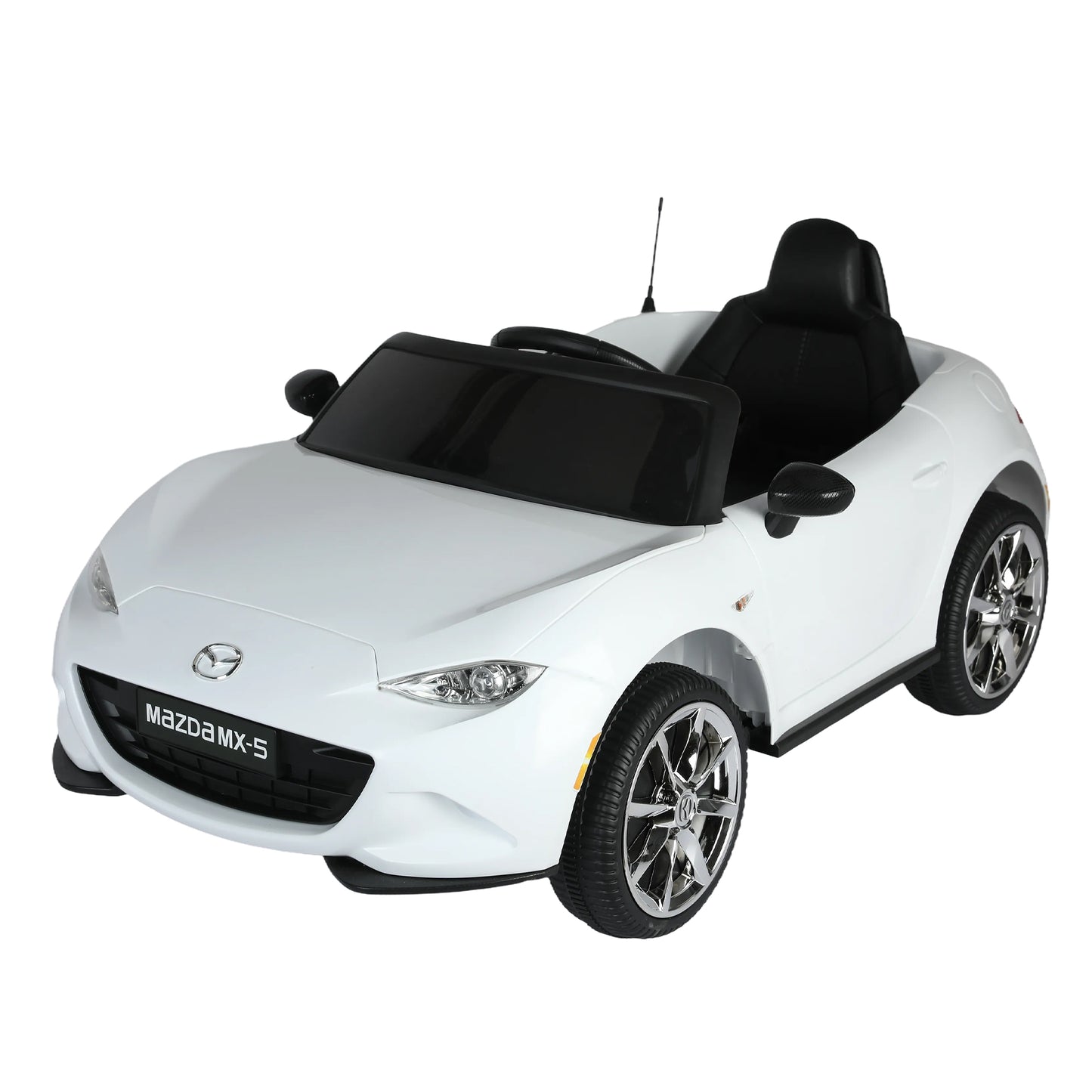 Licensed MAZDA MX-5 RF 12V Kids Ride on Car with 2.4G Parent Remote Control, Electric Ride on Toy for Kids 3-6 Years Old, USB, MP3, Bluetooth, LED light, Rocking car mode