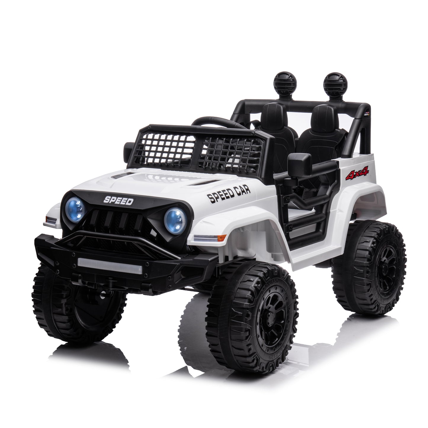 12V Ride on Truck for Boys and Girls 3-6 Years Old Ride on Car Toy with Remote Control Kids Electric Vehicle, Bluetooth, LED Headlight