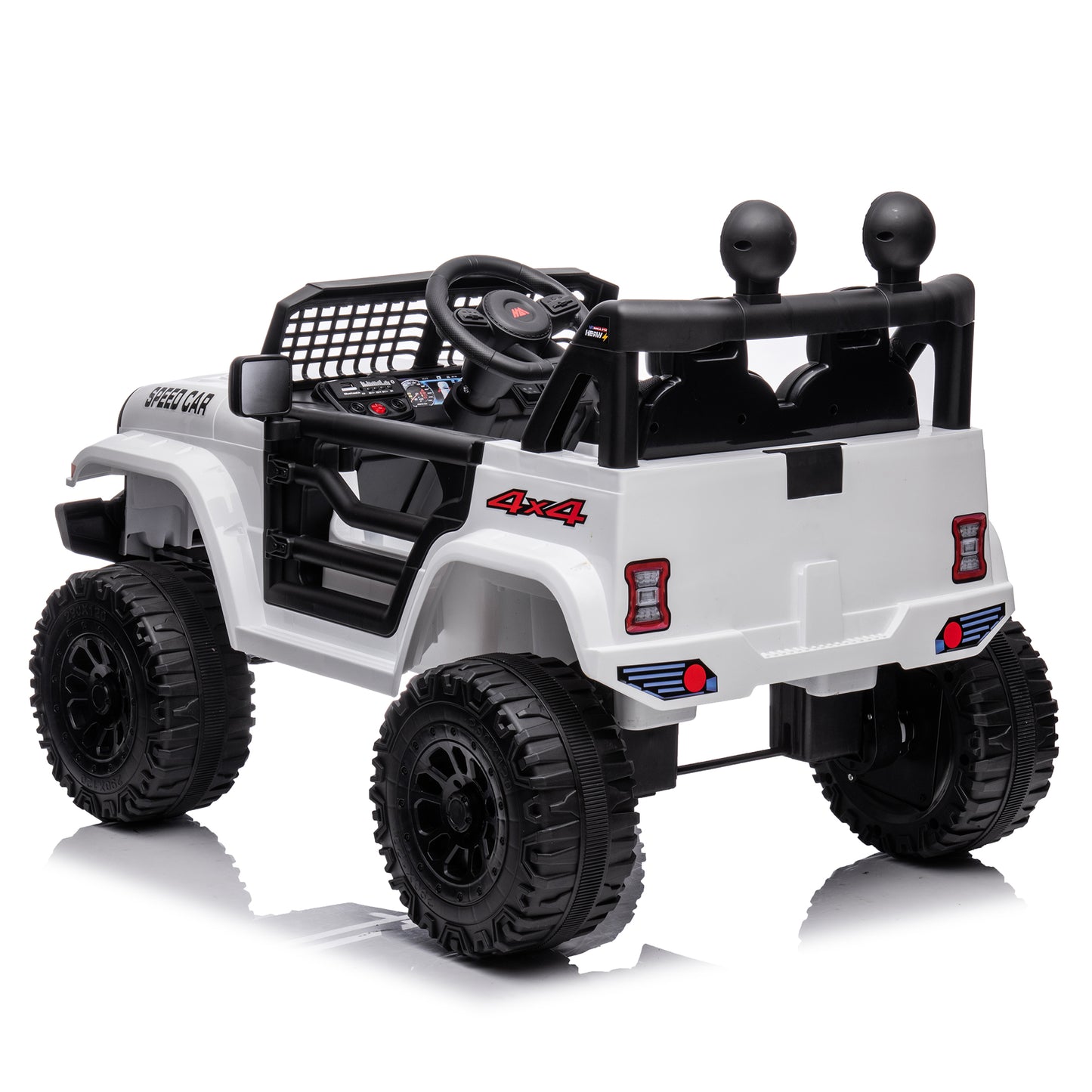 12V Ride on Truck for Boys and Girls 3-6 Years Old Ride on Car Toy with Remote Control Kids Electric Vehicle, Bluetooth, LED Headlight