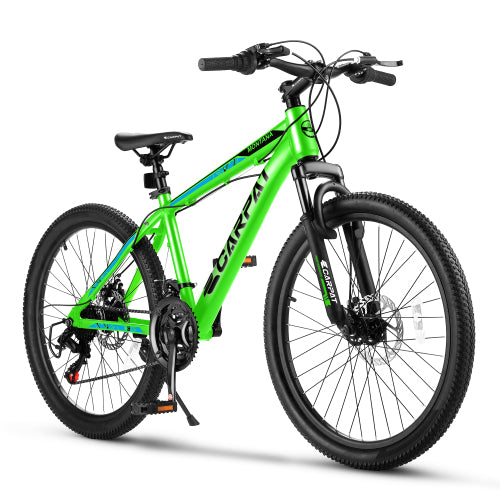 iYofe Mens Womens Mountain Bike 24", Shimano 21 Speed Mountain Bikes Cycle with Mechanical Disc Brakes, Lightweight Bicycle with Aluminium Frame