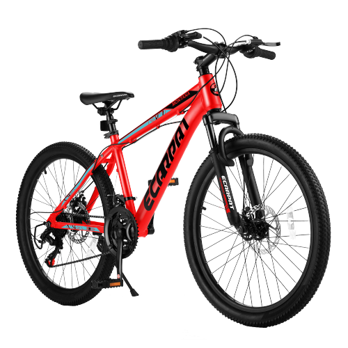 iYofe Mens Womens Mountain Bike 24", Shimano 21 Speed Mountain Bikes Cycle with Mechanical Disc Brakes, Lightweight Bicycle with Aluminium Frame