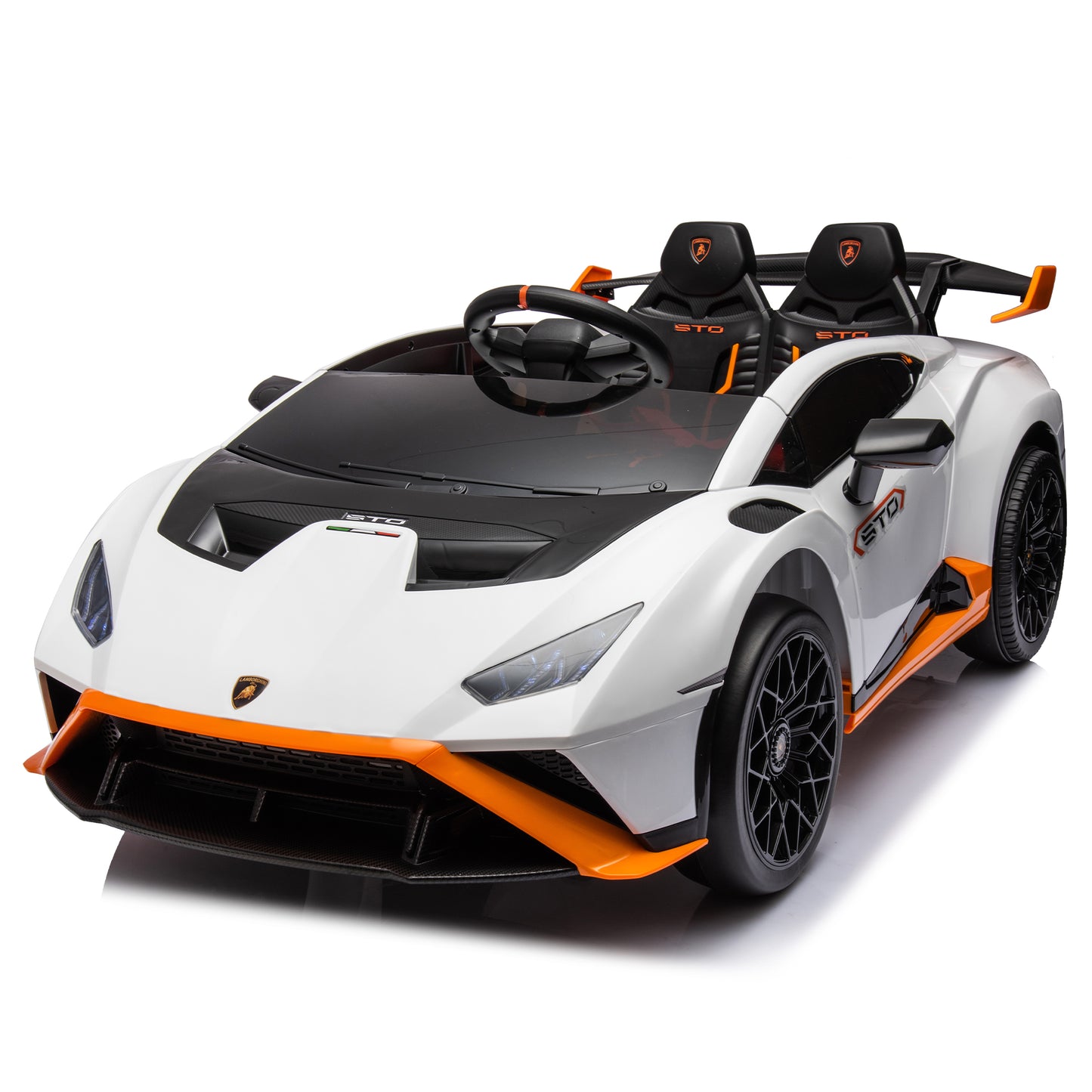 Lamborghini 24V Ride on Car Toy for Boys and Girls Electric Vehicle with Remote Control Ride on Toy for 3-6 Years Old, 360° Spin, Drift Feature