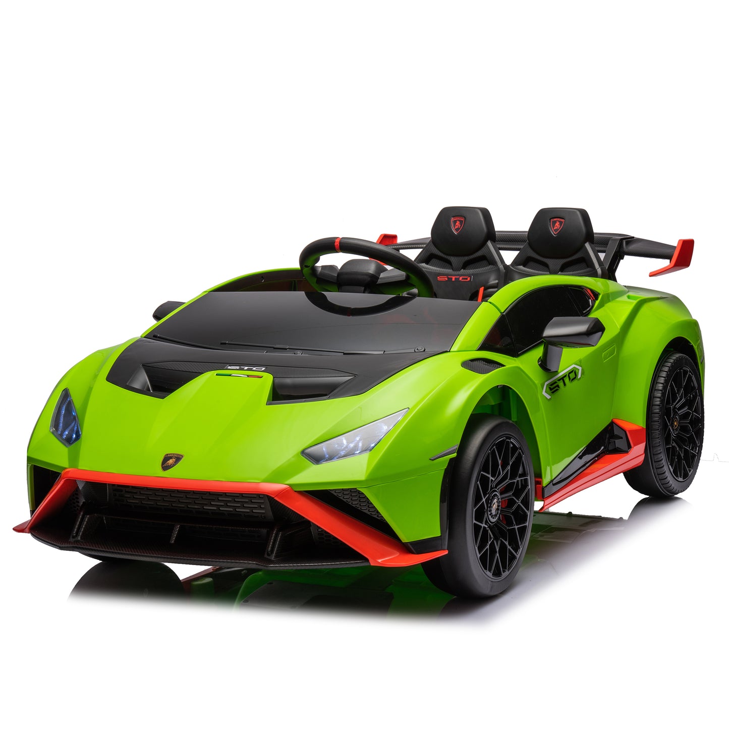 Lamborghini 24V Ride on Car Toy for Boys and Girls Electric Vehicle with Remote Control Ride on Toy for 3-6 Years Old, 360° Spin, Drift Feature