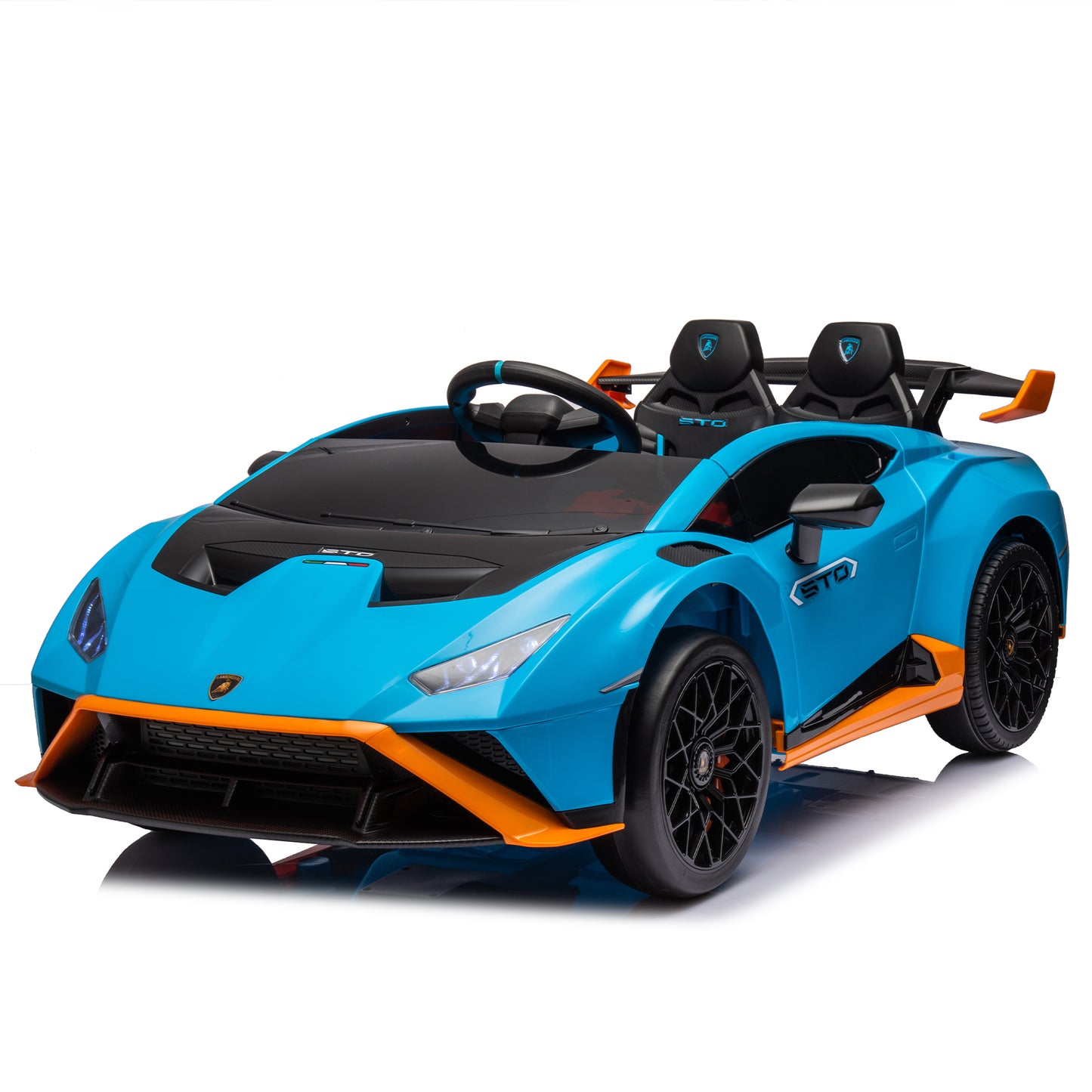 Lamborghini 24V Ride on Car Toy for Boys and Girls Electric Vehicle with Remote Control Ride on Toy for 3-6 Years Old, 360° Spin, Drift Feature