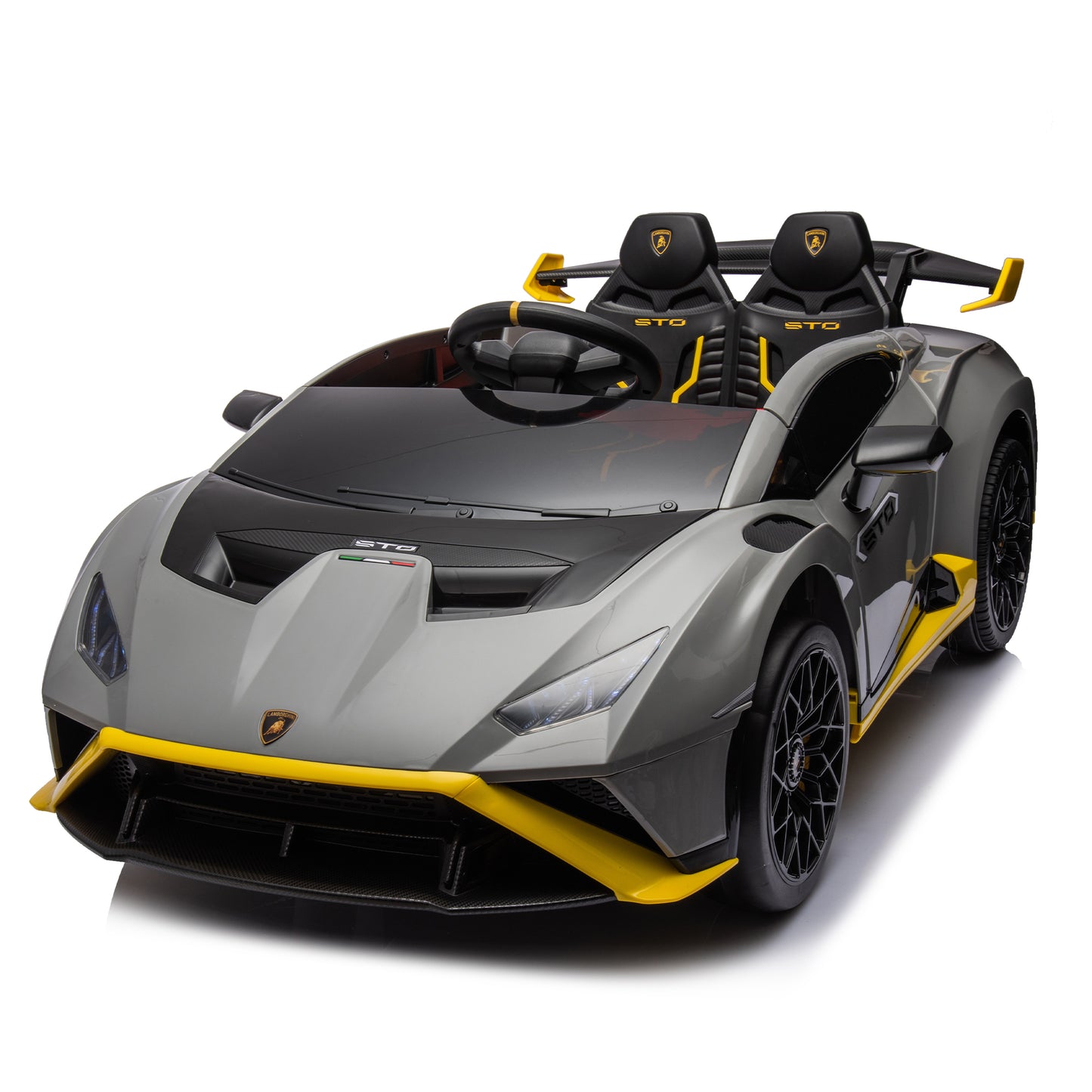 Lamborghini 24V Ride on Car Toy for Boys and Girls Electric Vehicle with Remote Control Ride on Toy for 3-6 Years Old, 360° Spin, Drift Feature