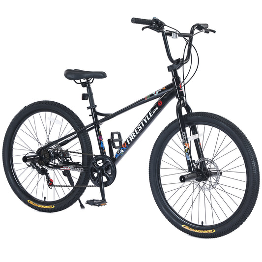 iYofe Bike for Boys and Girls 26 inch Bike for Kids Teens Adults Hybrid Bike for Age 12+, 7 Speed Bicycle