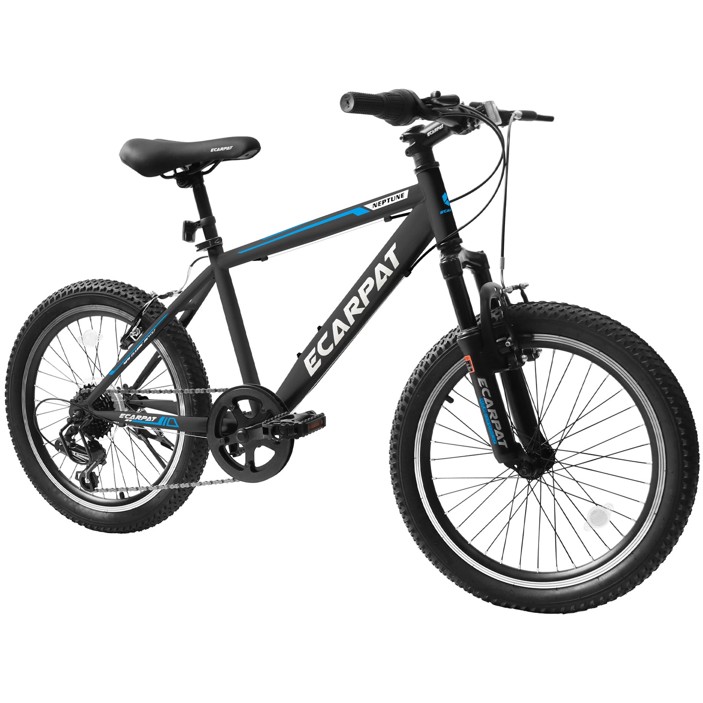 Kids Mountain Bike 20 inch for Boys and Girls Shimano 7 Speed Mountain Bicycle, Front Suspension, Dual Handbrakes, 86% Assembled