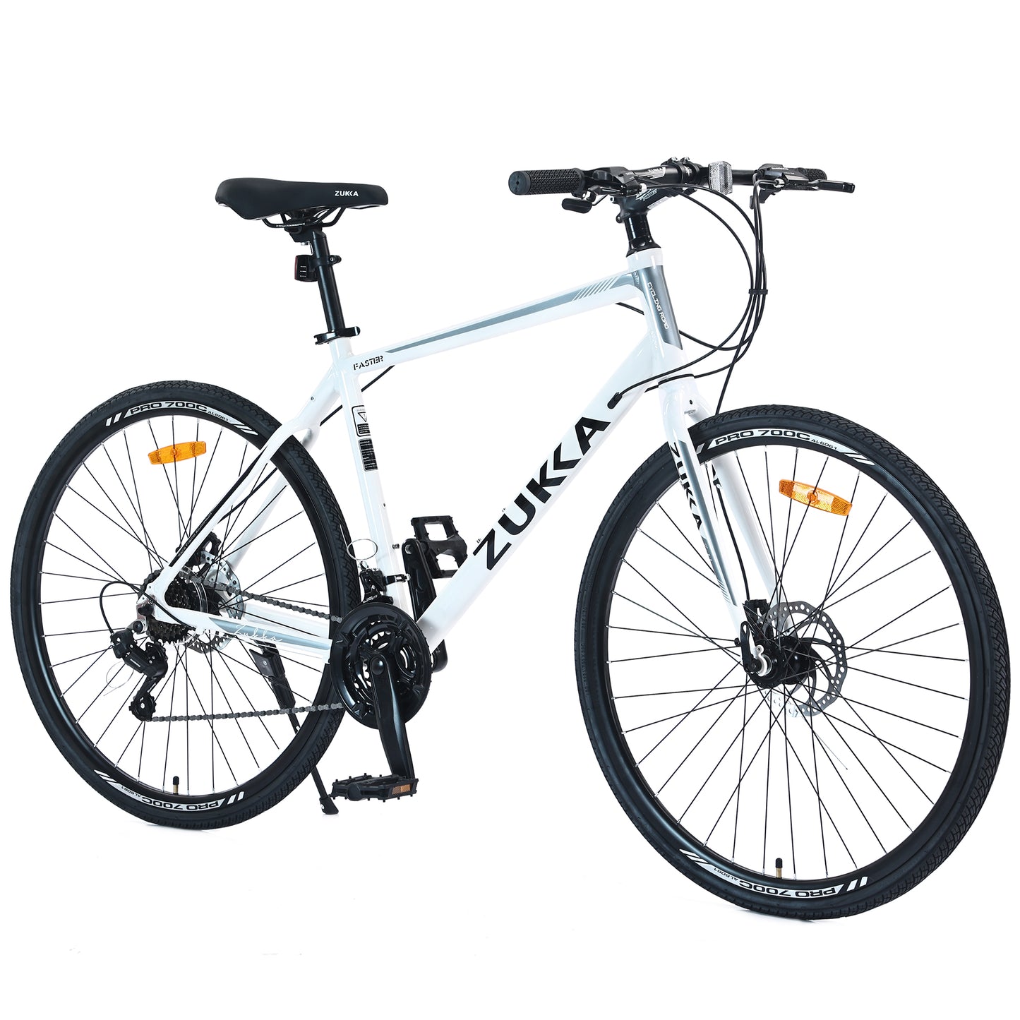 iYofe Hybrid Bike 700C for Men and Women, Shimano 21/24 Speed Road Bike, 85% Pre-assembled, City Bike Commuter Bike