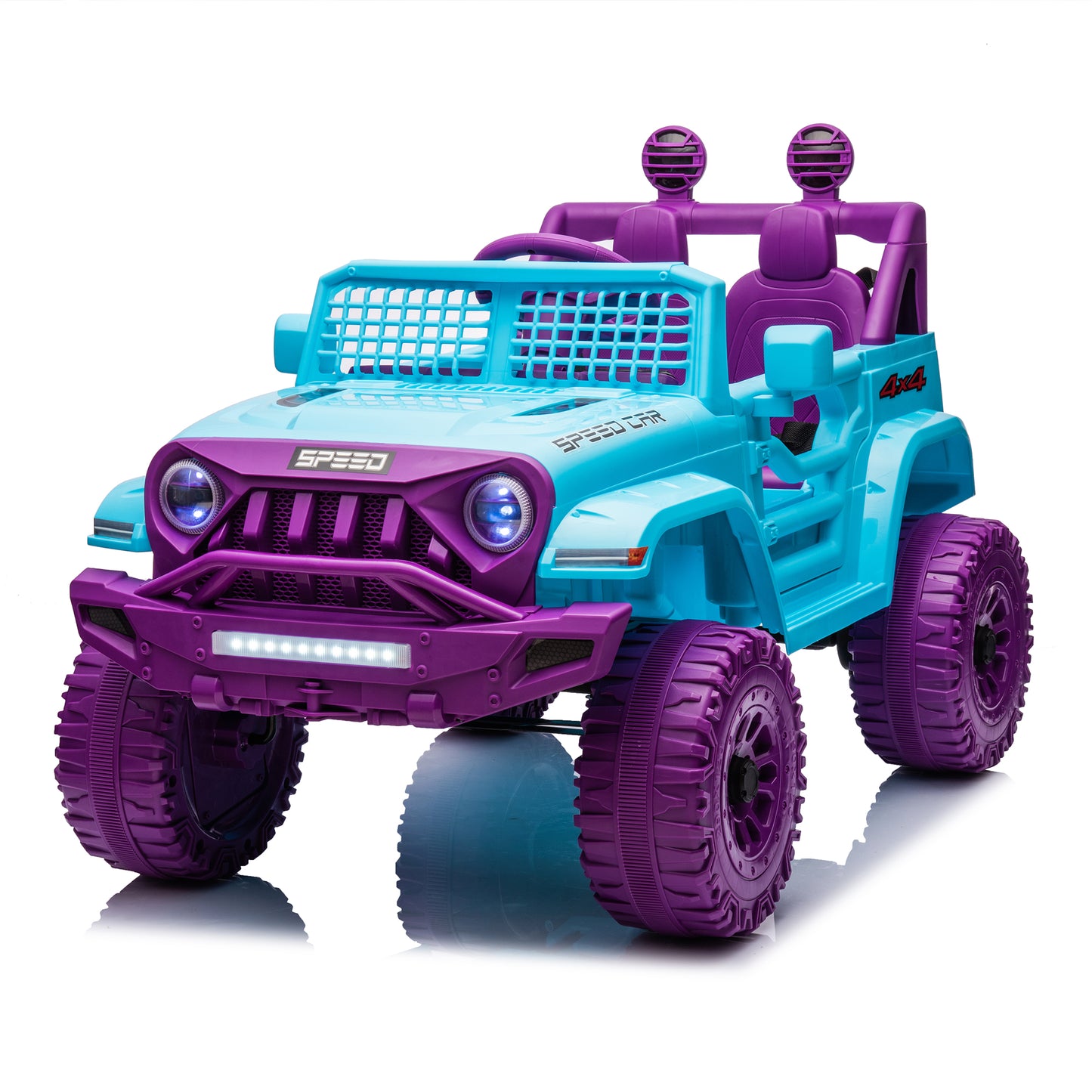 12V Ride on Truck for Boys and Girls 3-6 Years Old Ride on Car Toy with Remote Control Kids Electric Vehicle, Bluetooth, LED Headlight