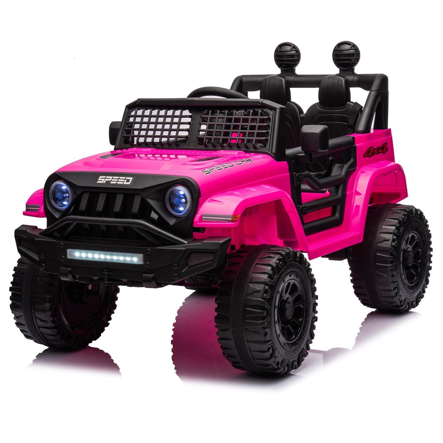 12V Ride on Truck for Boys and Girls 3-6 Years Old Ride on Car Toy with Remote Control Kids Electric Vehicle, Bluetooth, LED Headlight