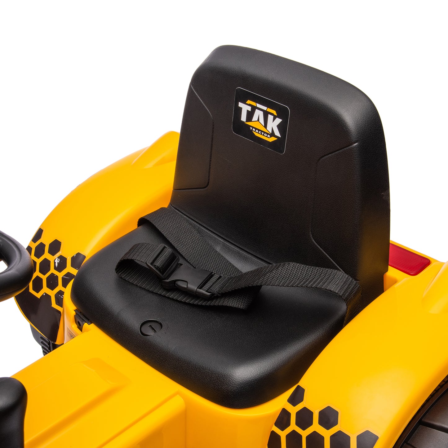 JCB 24V Ride on Excavator with Front&Back Loader 3in1 Kids Ride on Car with Remote Control Electric Construction for 3-6 Years Old Boys and Girls, Backhoe Ride on, Yellow