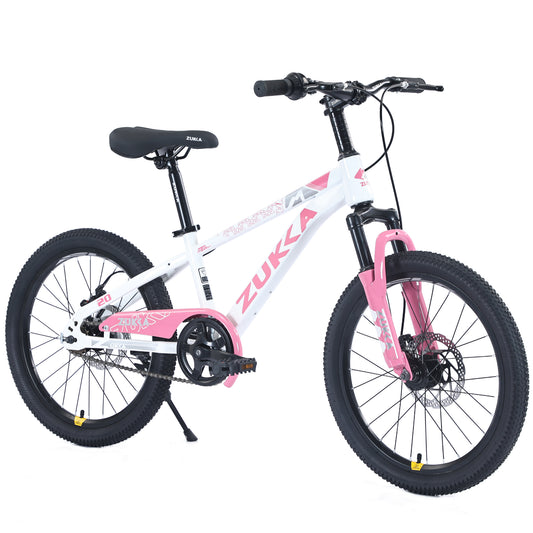 20/24" Kids Bike for Girls and Boys, Bycicle for 7-10 Years Old, Mountain Bike with Disc Brake, 85% Pre-assembled