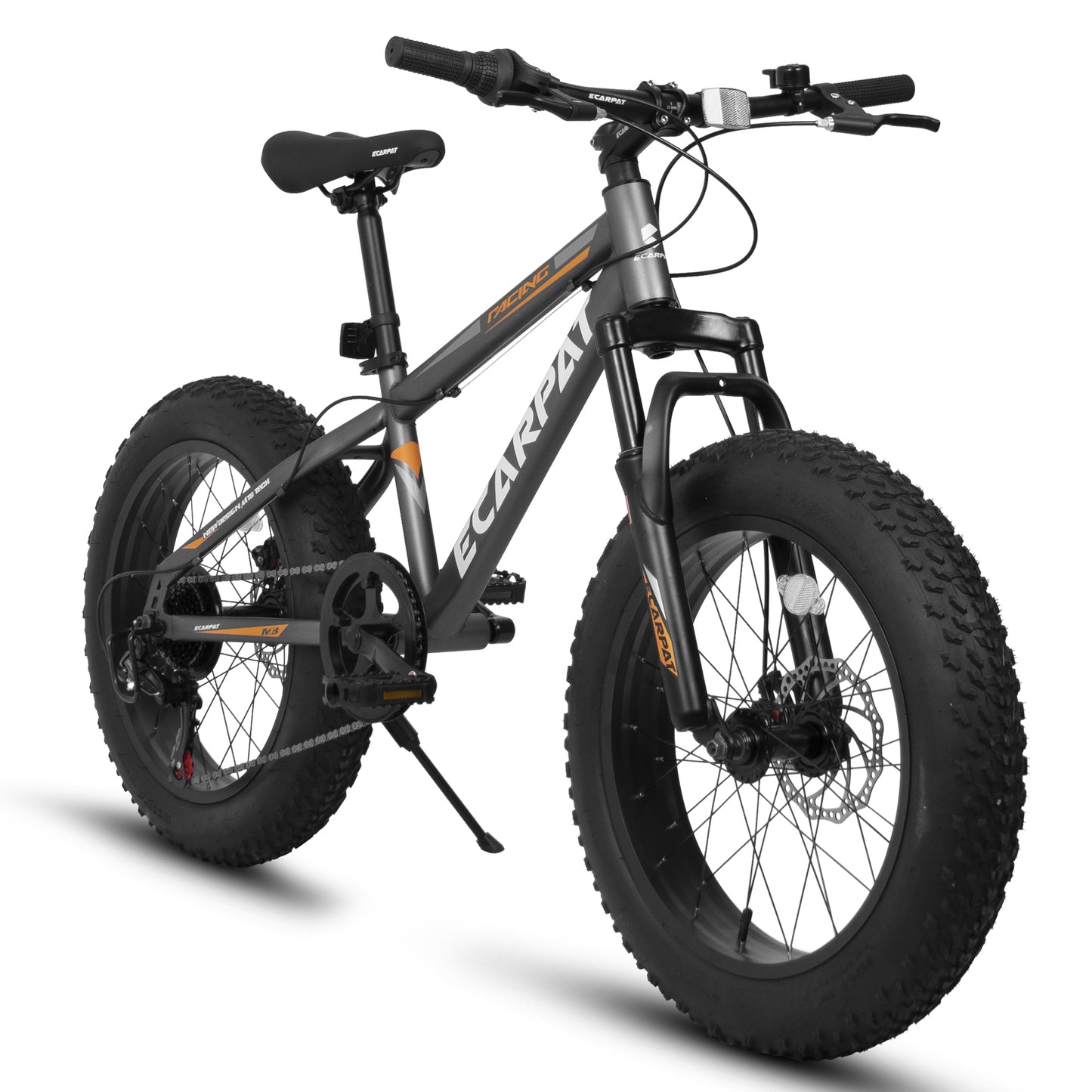 Kids Mountain Bike 20 inch for Boys and Girls Shimano 7 Speed Mountain Bicycle, Front Suspension, Dual Handbrakes, 86% Assembled