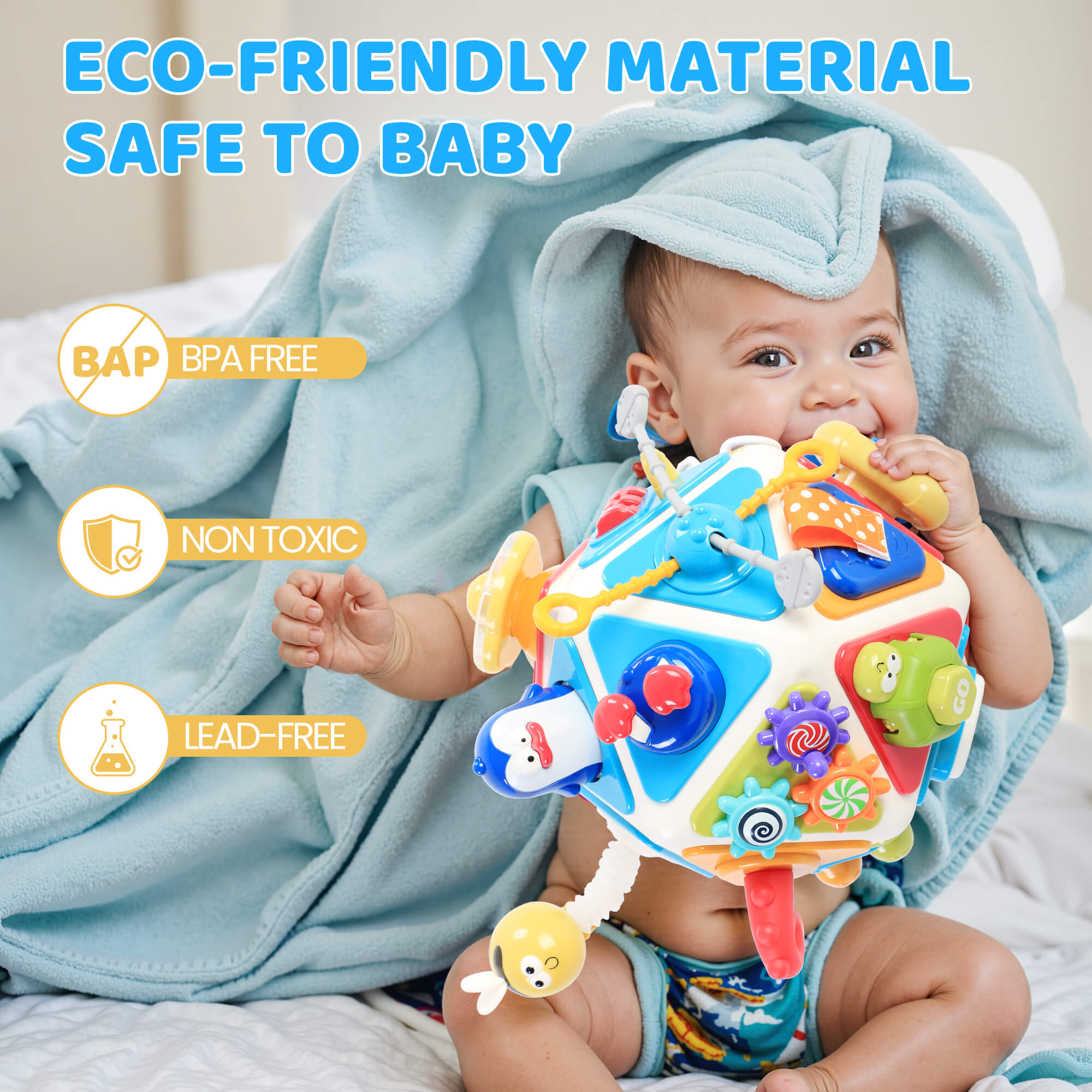 iYofe 20-in-1 Baby Activity & Learning Cube