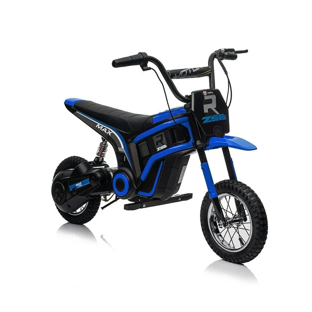 24V Electric Dirt Bike, 350W Electric Motorcycle Ride On Toys, Battery Powered Motorcycle Electric Car, Up to 14.3 MPH for Kids Ages 8+ Green