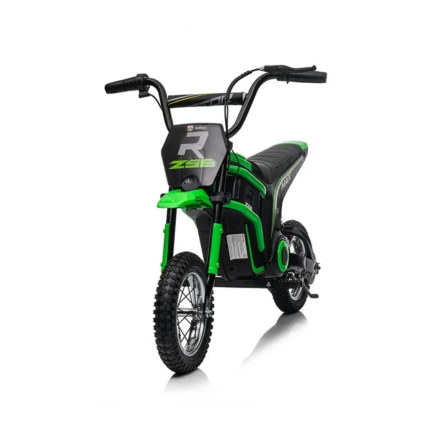 24V Electric Dirt Bike, 350W Electric Motorcycle Ride On Toys, Battery Powered Motorcycle Electric Car, Up to 14.3 MPH for Kids Ages 8+ Green