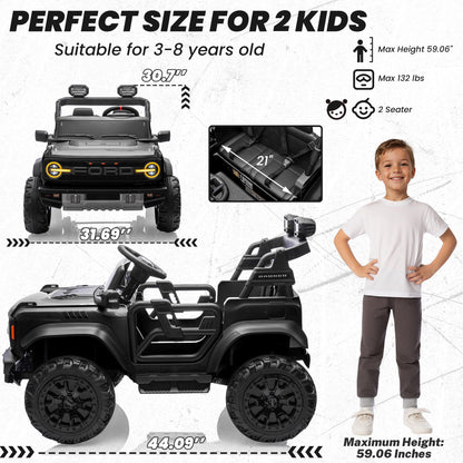 iYofe 24V Ford Bronco Raptor Thunder Electric Ride-On Car