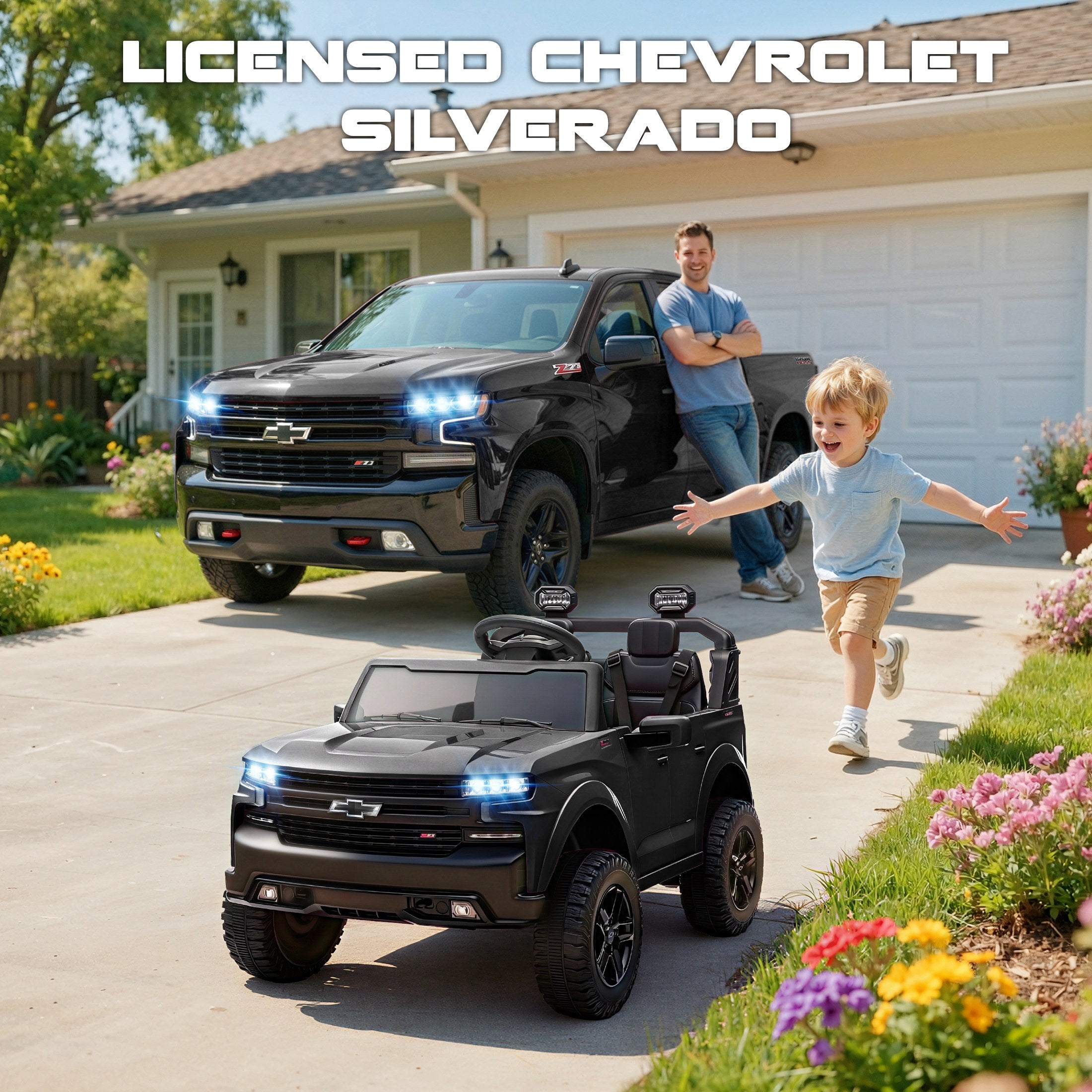 iYofe 24V Chevrolet Silverado Titan Electric Ride-On Car