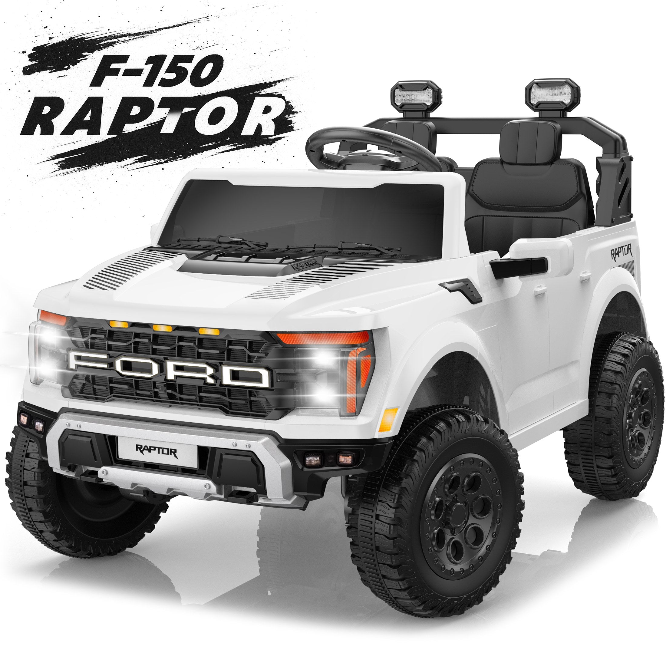 iYofe 24V Ford F-150 Raptor Titan Electric Ride-On Car