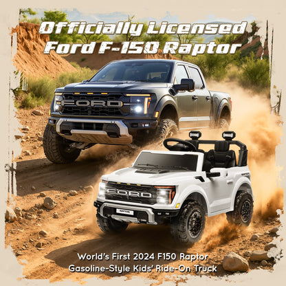 iYofe 24V Ford F-150 Raptor Titan Electric Ride-On Car