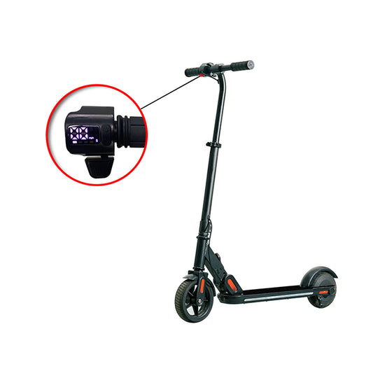 iYofe Kids Electric Scooter 2 Wheels, Fold Scooter with Adjustable Height, LED Digital Display and Lights, Lightweight and Portable Fold Scooter for Boys Girls Gift, Black