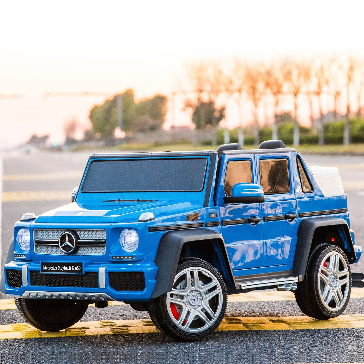 12V Ride on Car for Kids with 2.4G Remote Control Mercedes Maybach Electric Vehicle for 3-6 Years Old Girls and Boys Ride on Toy, Bluetooth, LED Light