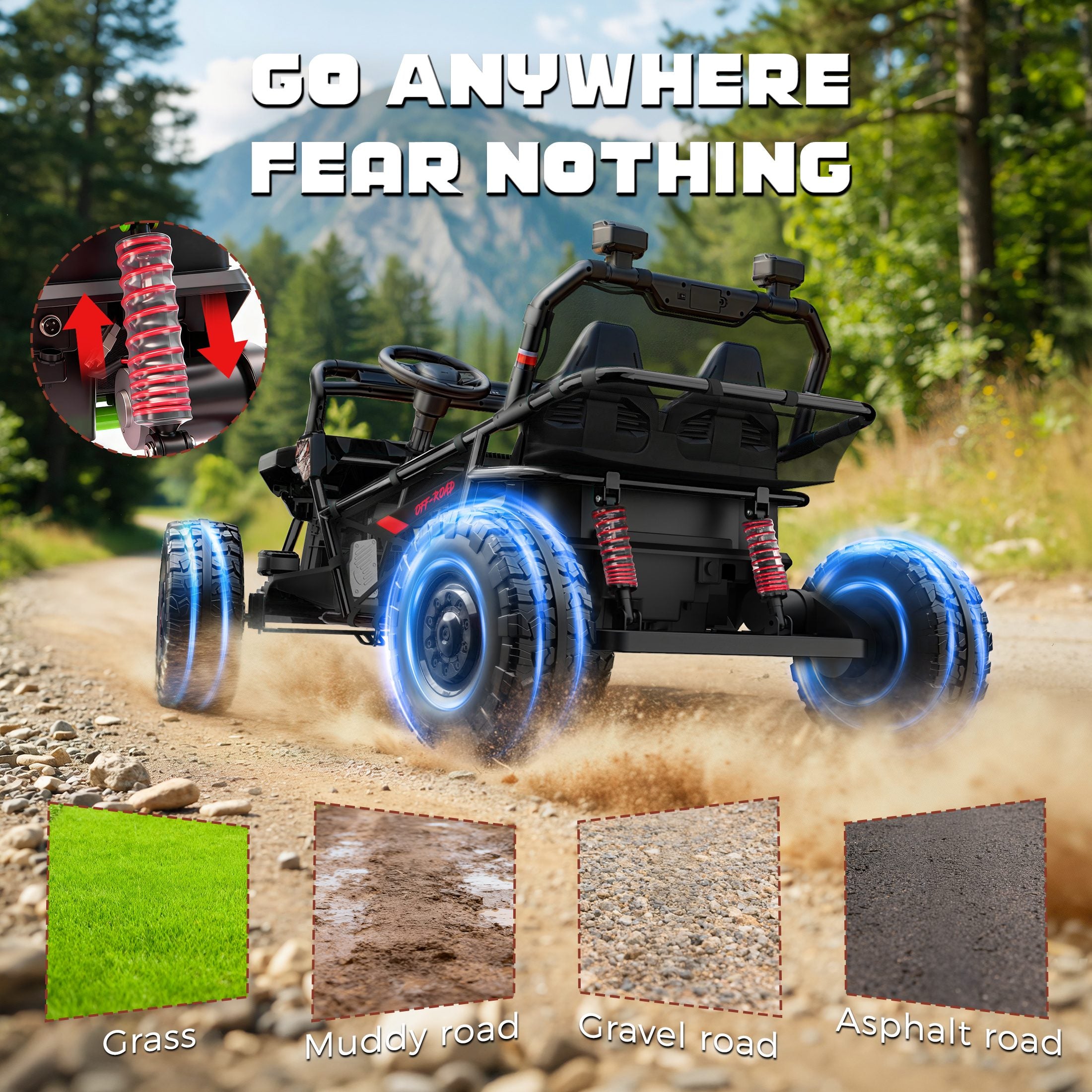 iYofe 36V UTV Blaze Electric Ride on UTV