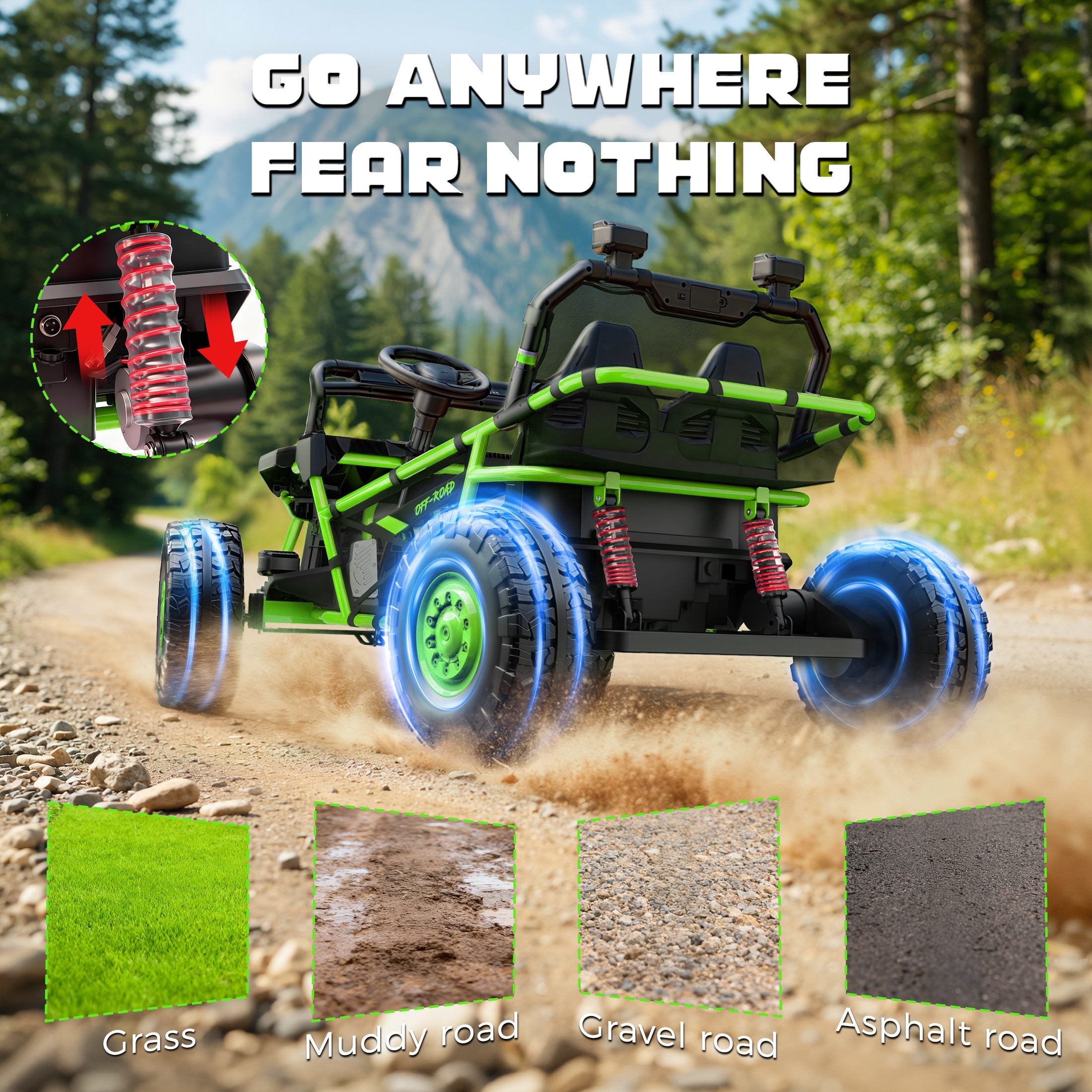 iYofe 36V UTV Blaze Electric Ride on UTV