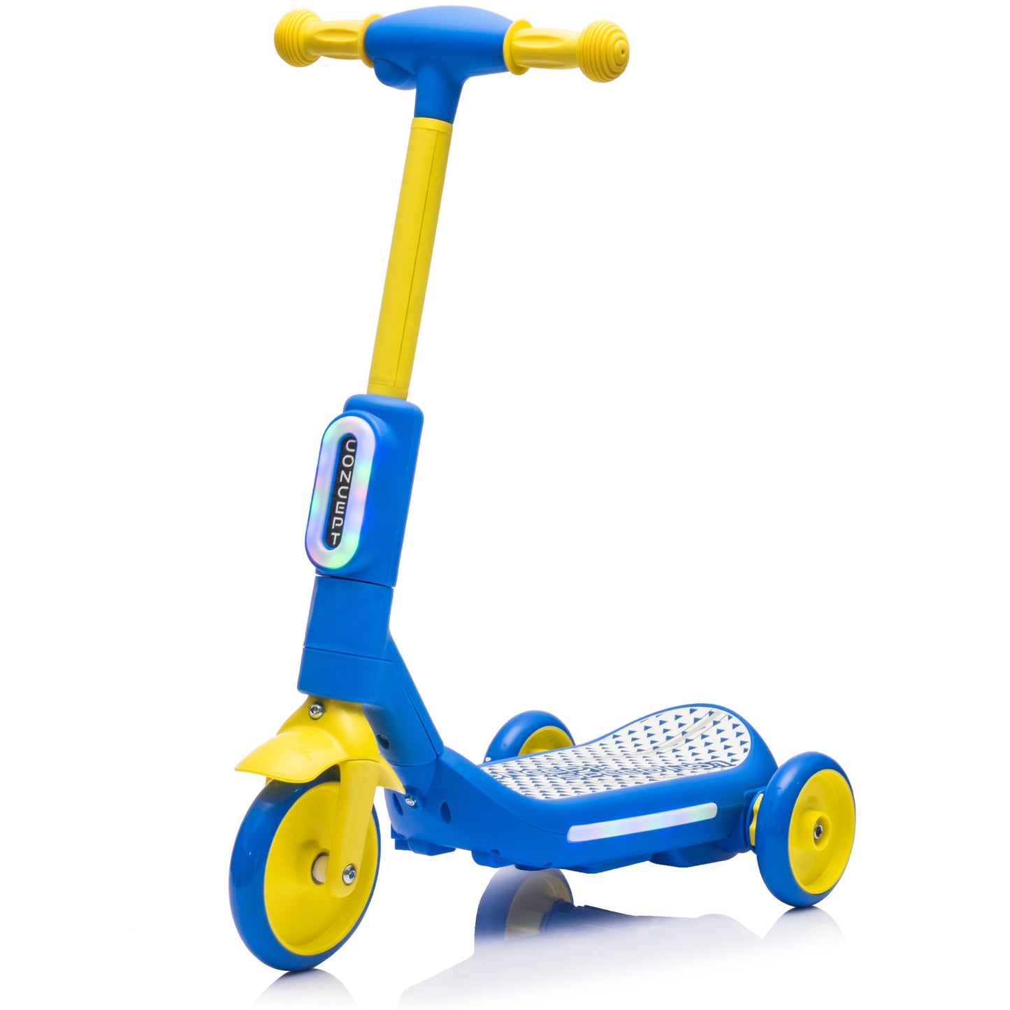 iYofe 3 Wheel Scooter for Kids, 6V 4.5AH Electric Scooter for Kids, Toddler Scooter with Music, Steam Sprayer, Colorful Front/Deck Light, Kids Scooters for Boys Girls Ages 3-6 Gifts, Blue