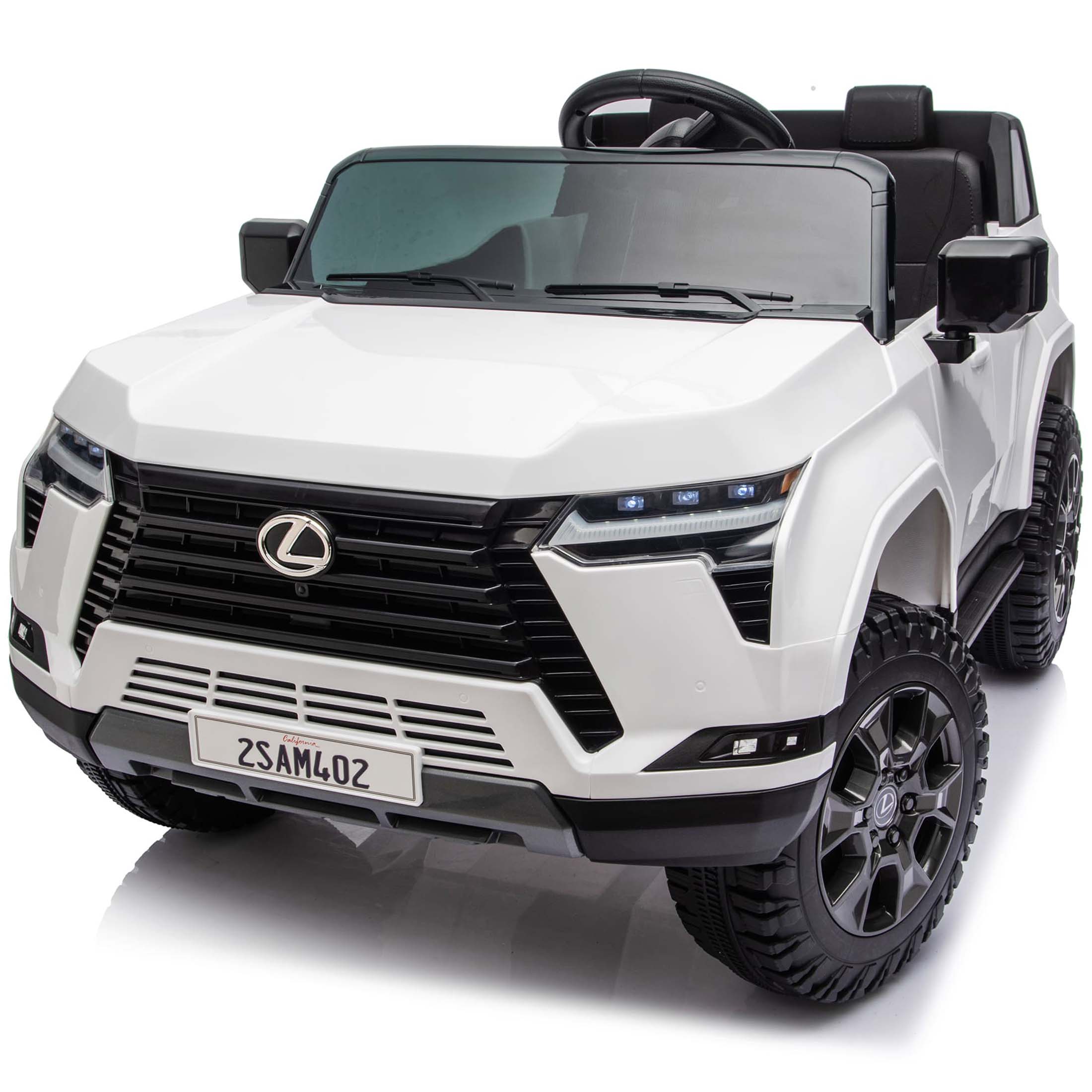 Lexus GX550 24V 2 Seater Ride On Car for Kids with Remote Control, Electric Car for Kids with Suspension, Bluetooth Music, LED Lights, Cars for Kids Ages 3-6
