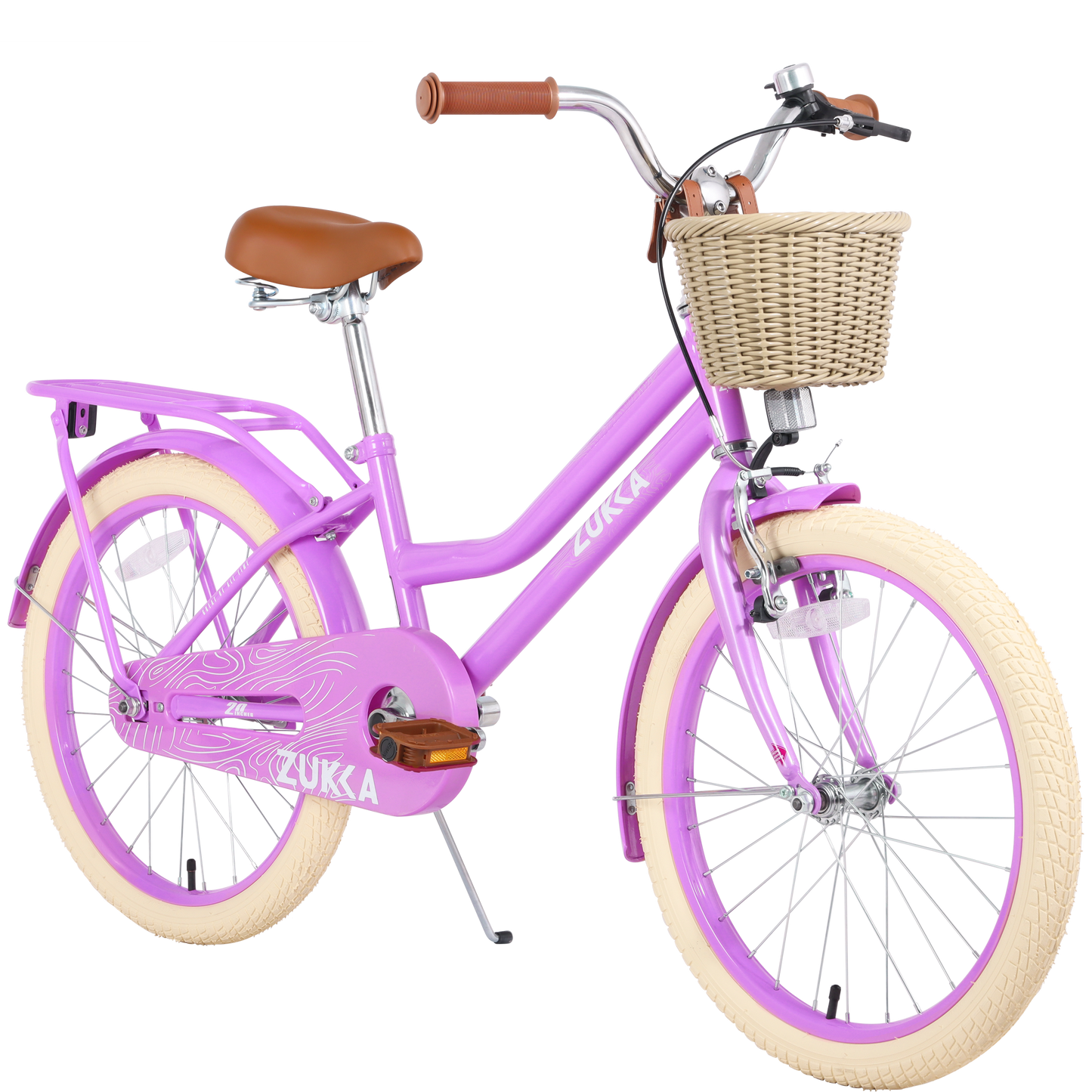 iYofe Girls Bike 20in for 7-10 Years Old Kids Bicycle, Girls Bicycle with Basket and Backseat, Single Speed Girls City Bike