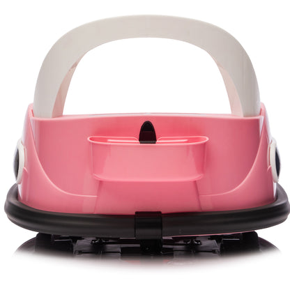 Kids Bumper Car, 12V Ride on Toy with Remote Control, Electric Bumper Car Ride on for Girls Boys Ages 2-5, 360 Degree Spin, Bluetooth, Colorful Light, Seat Belt