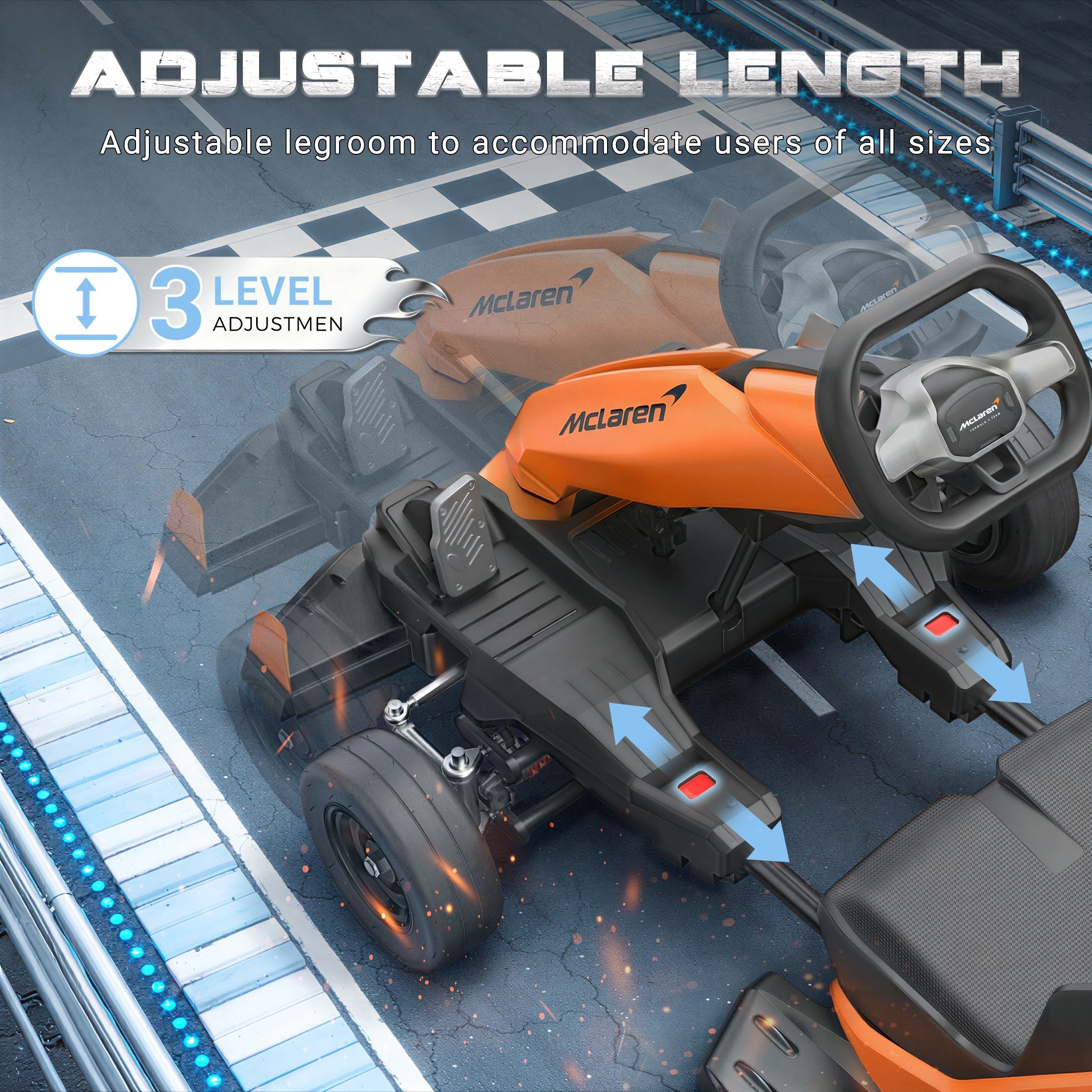 iYofe McLaren Flash Electric Drift Go-Kart