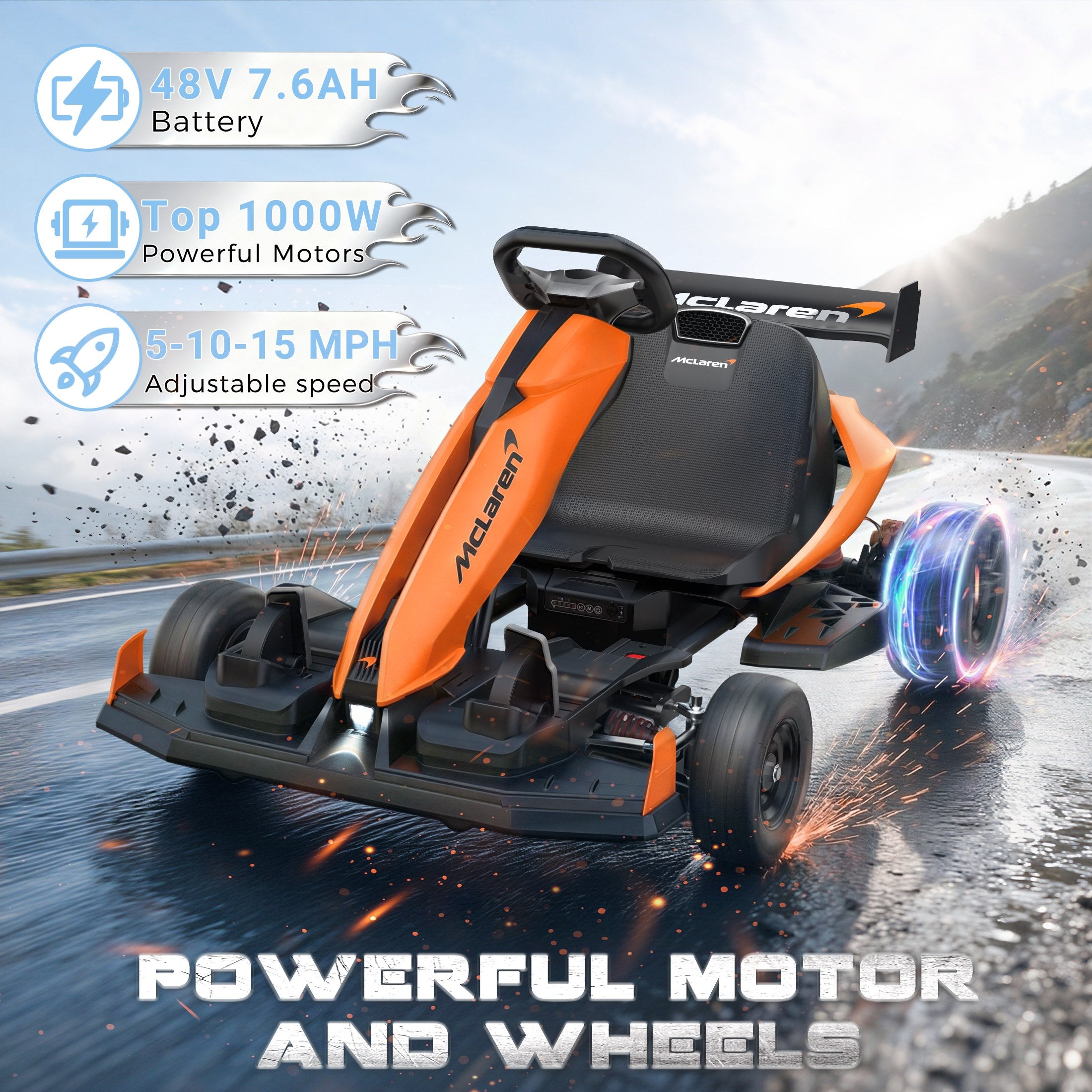iYofe McLaren Flash Electric Drift Go-Kart