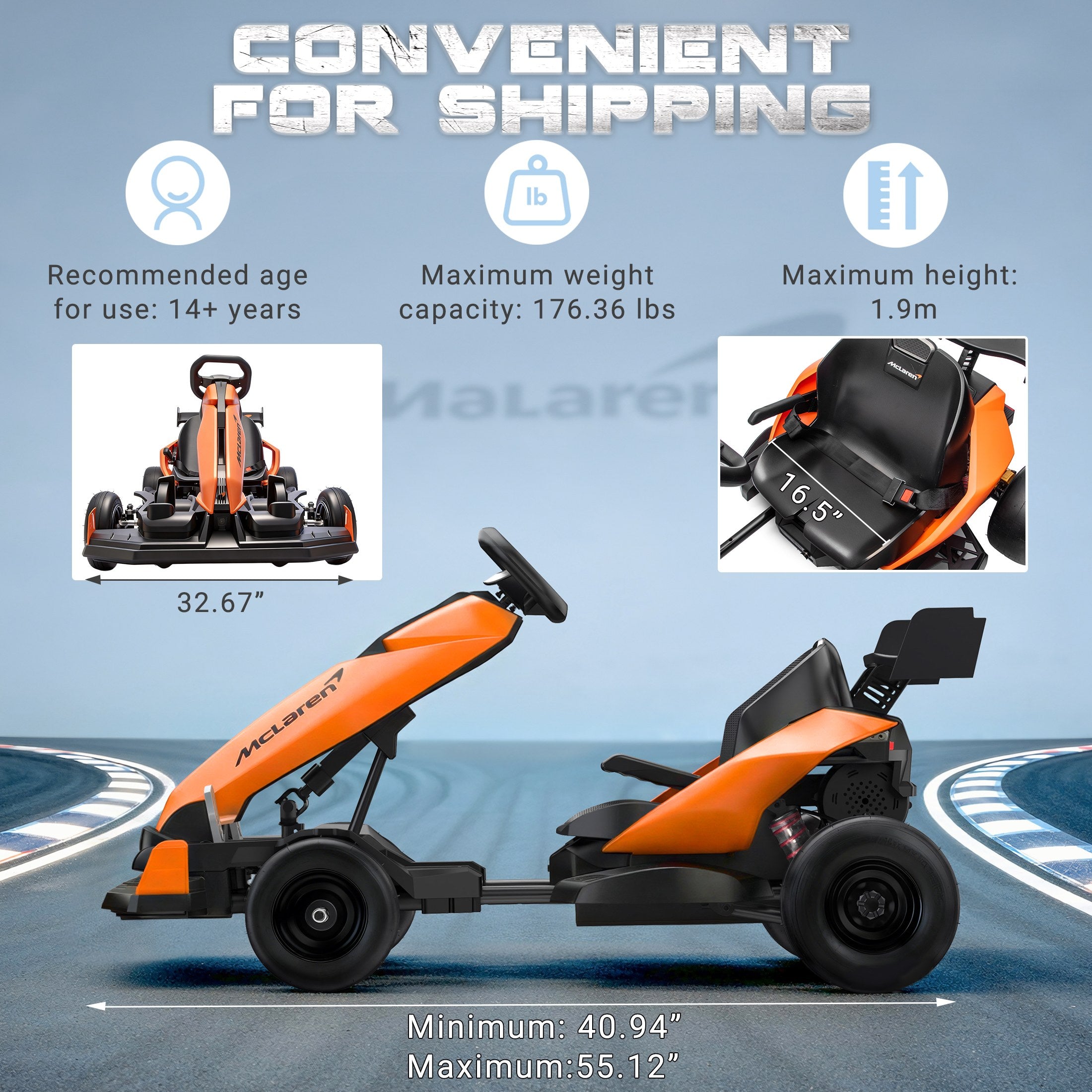 iYofe McLaren Flash Electric Drift Go-Kart