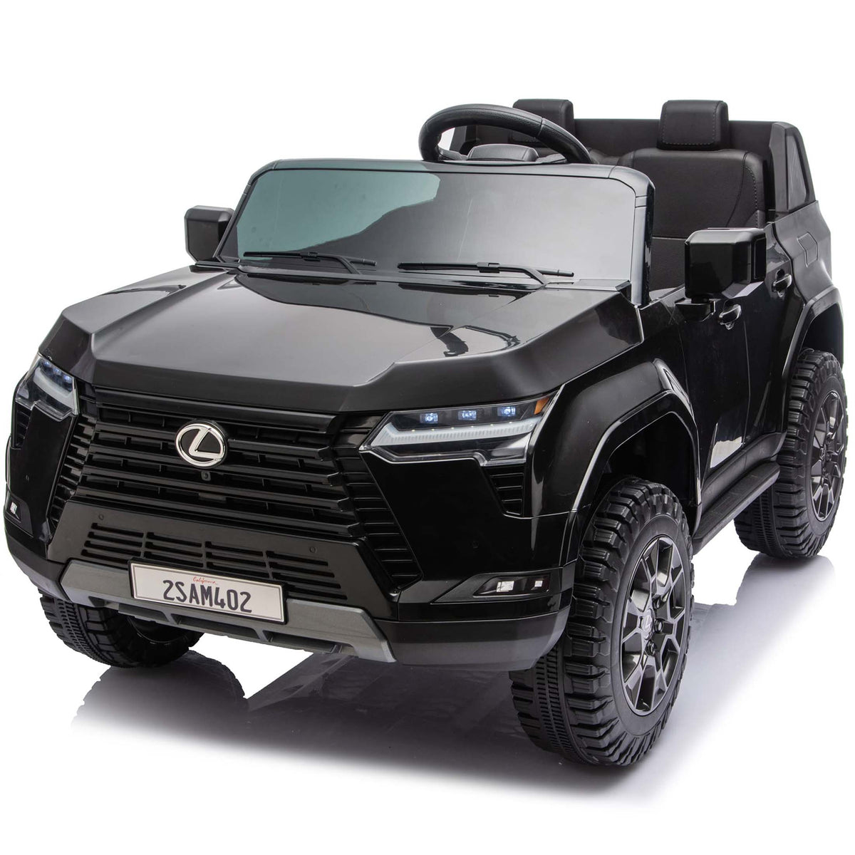 Lexus GX550 24V 2 Seater Ride On Car for Kids with Remote Control, Electric Car for Kids with Suspension, Bluetooth Music, LED Lights, Cars for Kids Ages 3-6,Champagne