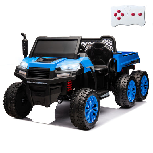 iYofe 24V Ride on Truck with 2 Seats Ride on Car with Remote Control Ride on Toy for Kids Boys and Girls, Music, Electric Vehicle, Age 3-8 Years Old