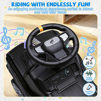 iYofe Ride On Car for Kids, Licensed Ford Bronco Raptor Kids Ride On with Horn, Music, Ride On Toys for Toddlers 18-36 Months