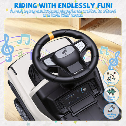 iYofe Ride On Car for Kids, Licensed Ford Bronco Raptor Kids Ride On with Horn, Music, Ride On Toys for Toddlers 18-36 Months
