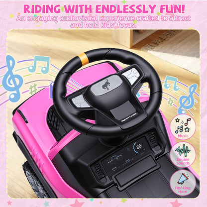 iYofe Ride On Car for Kids, Licensed Ford Bronco Raptor Kids Ride On with Horn, Music, Ride On Toys for Toddlers 18-36 Months