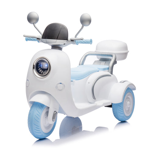 iYofe 12V Electric Motorcycle for Kids, 2 Seater Battery Power Ride on Toys with Slow Start, LED, Music, USB, 3 Wheel Electric Motorcycle for Boy Girl Birthday Gift, Pink