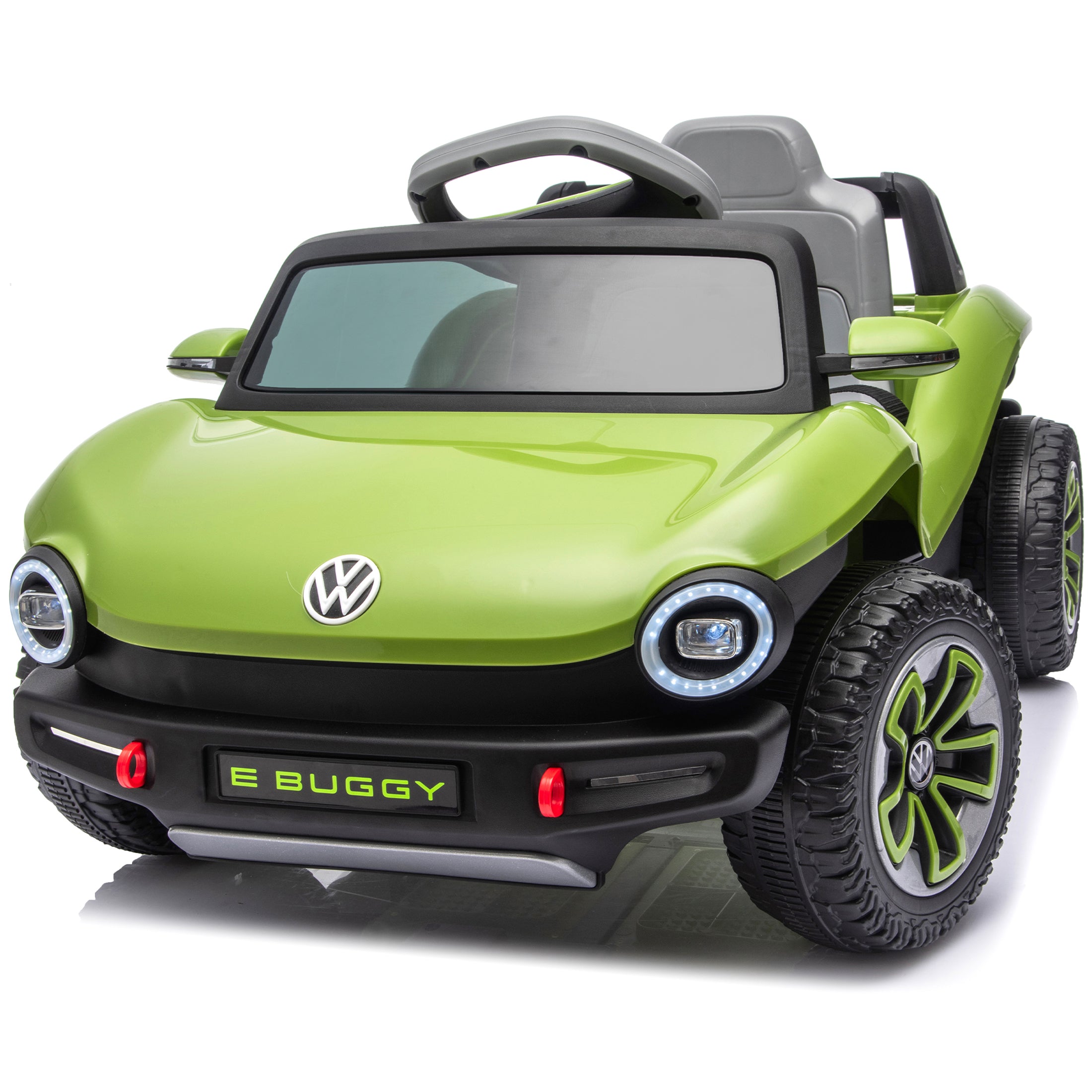 Volkswagen Beetle 12V Kids Ride On Car with Remote Control, Powered Electric Car for Kids, Ride On Toy with 4 Wheel Suspension, Bluetooth Music, LED Headlights, Cars for Kids Ages 3–5, Blue