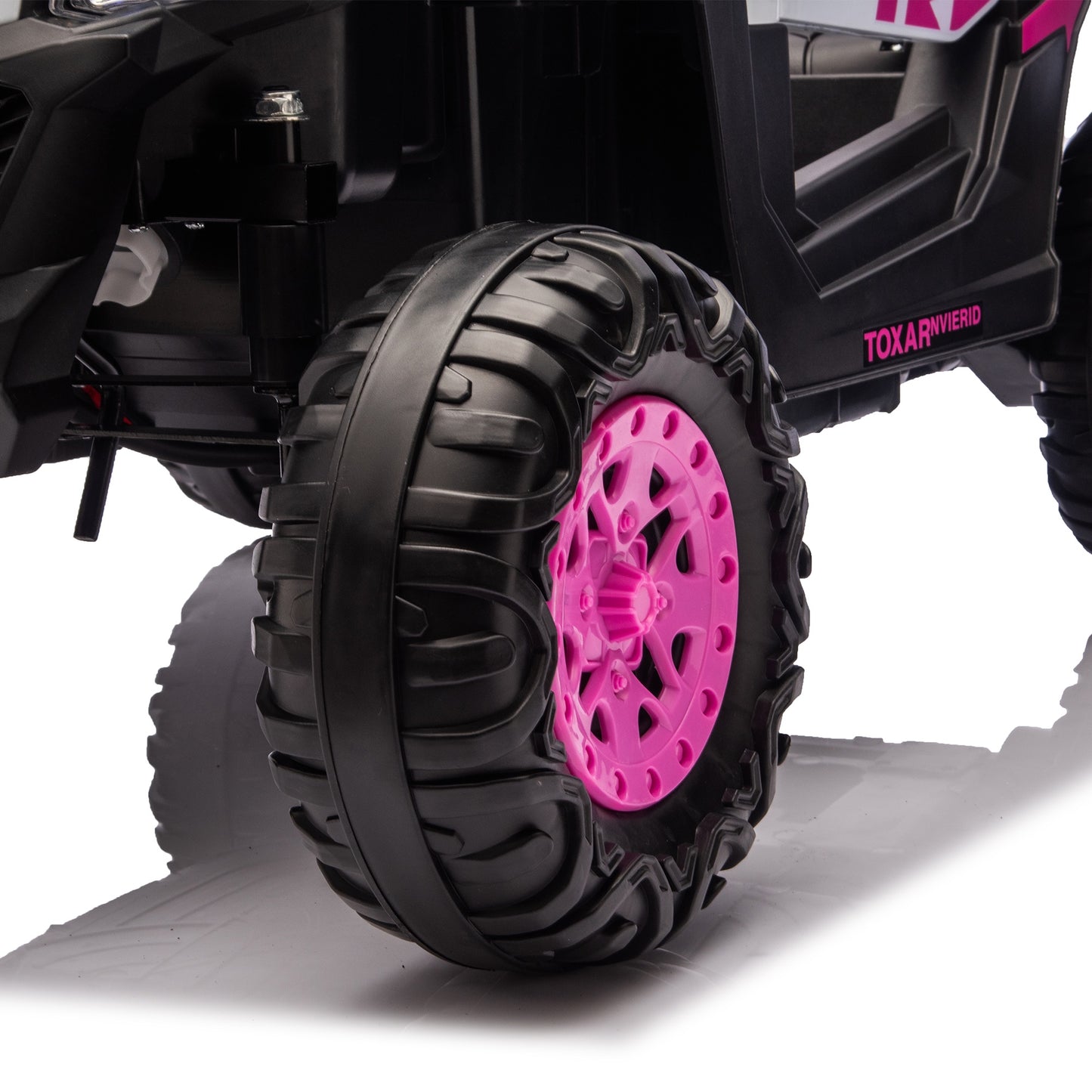 iYofe 12V Powered Ride on Car UTV, Kids Ride on Toys for Toddlers Ages 3-5, Ride on Vehicles with Remote Control, Bluetooth, Music, 4 Wheels Suspension, Electric Cars for Kids Boys Girls, Pink