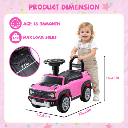 iYofe Ride On Car for Kids, Licensed Ford Bronco Raptor Kids Ride On with Horn, Music, Ride On Toys for Toddlers 18-36 Months