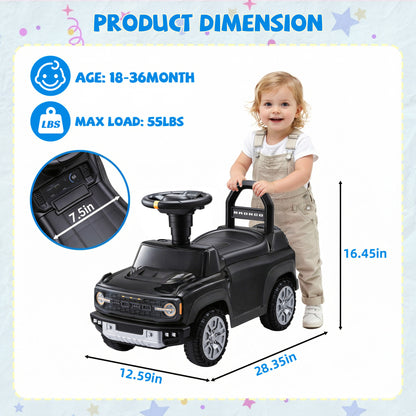 iYofe Ride On Car for Kids, Licensed Ford Bronco Raptor Kids Ride On with Horn, Music, Ride On Toys for Toddlers 18-36 Months