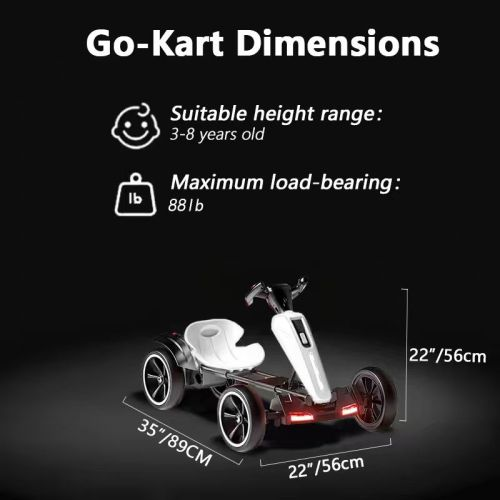 Kids Bumper Car Ride on, 12V Ride on Toy with Remote Control, Bumper Car for Kids Toddlers 1-5 Years Old