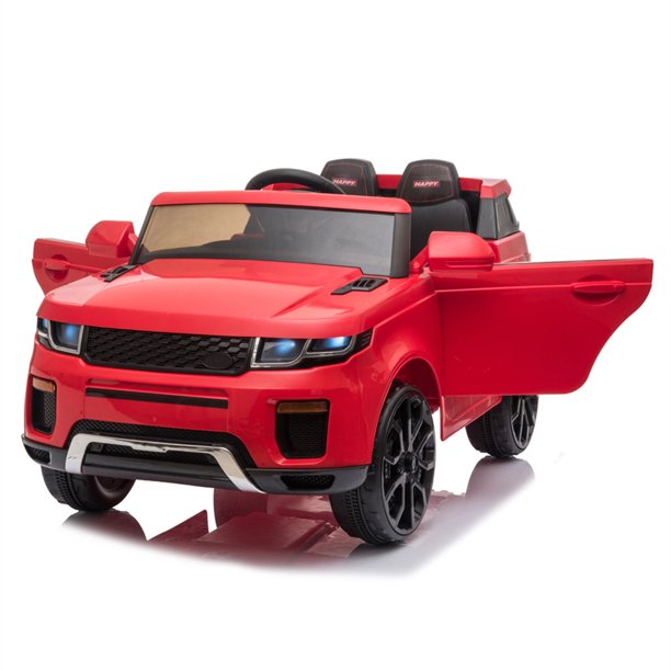 iYofe 12V Ride on Toy for Boys, Kids Electric Ride on Car with Remote Control, Music Player, LED Lights, Battery Powered Ride on Vehicle for 2-5 Years Old Birthday/Christmas Gift, Red